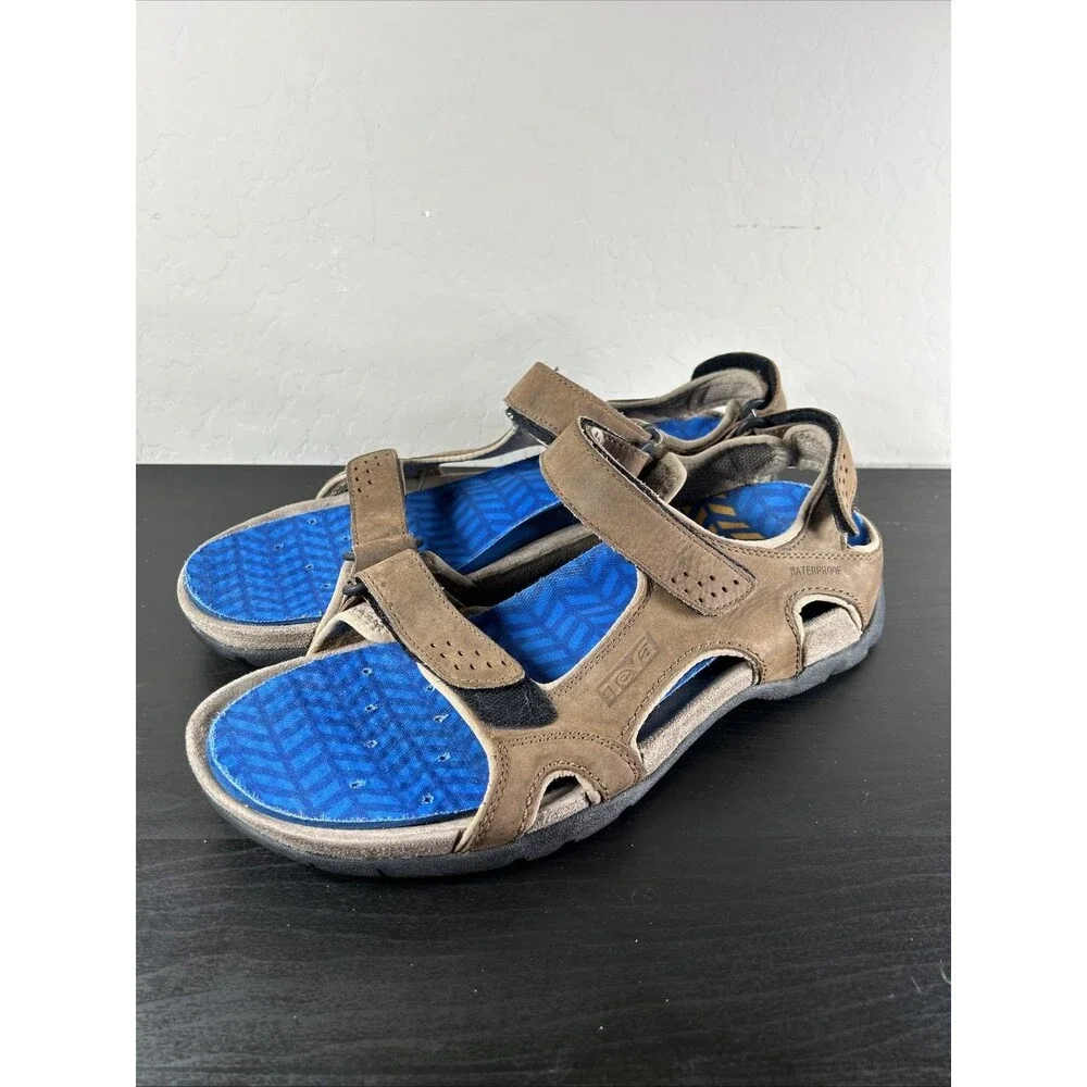 Teva Sandals Men's Size 13 Canyon Hybrid Trail Brown Hiking Flaw